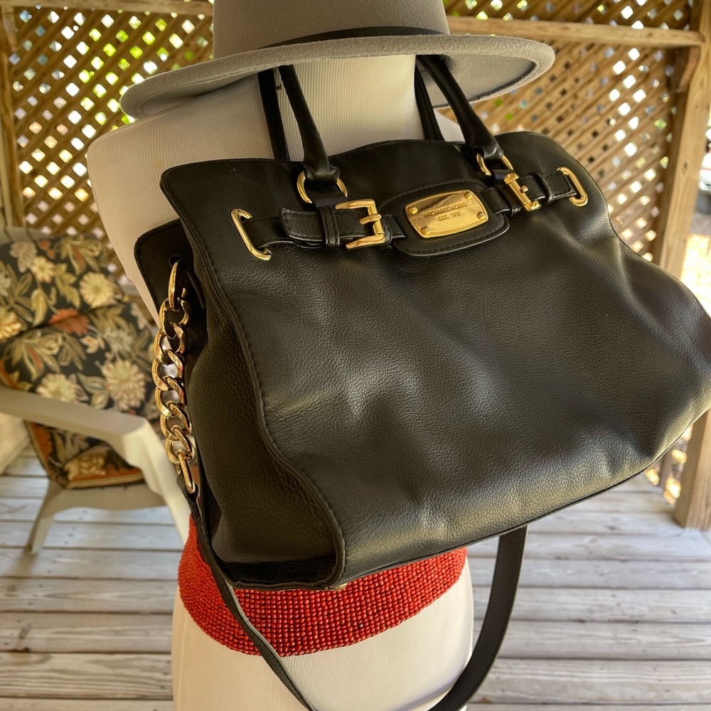 MICHAEL Michael Kors Hamilton Satchel w/Goldtone hardware!